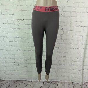 Gymshark Cropped Leggings Grey Pink S
